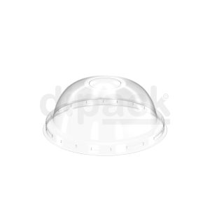 PET Cup Dome Lid with Straw Hole