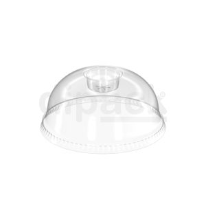 PET Cup Dome Lid without Hole