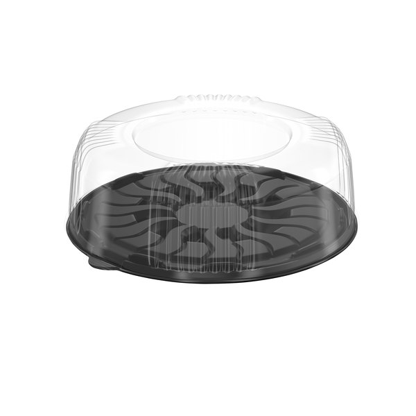 Oval Cake Container and Lid Set H-75 Fluted